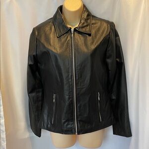 Wilsons Leather Classic Black Leather Jacket
